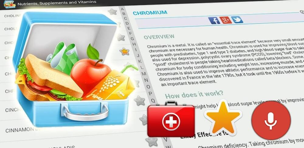 Vitamins, Minerals, Nutrients v4.9.3 MOD APK (Premium Unlocked)