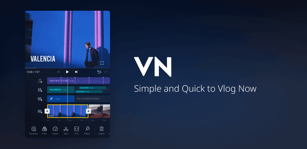 VlogNow VN Video Editor v2.10.0 MOD APK (Premium Unlocked)