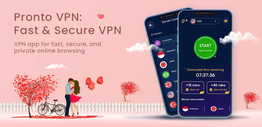 VPN Pronto : Fast & Secure VPN v11.4.297 MOD APK (Premium Unlocked)