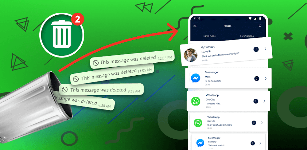 WA Deleted Messages Recovery v1.8.1 MOD APK (Premium Unlocked)