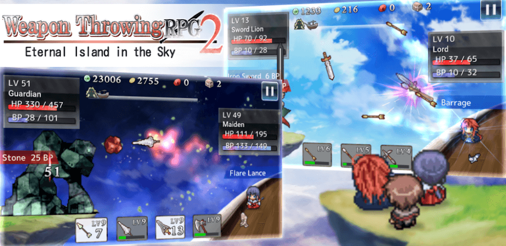 Weapon Throwing RPG 2 v1.1.3 MOD APK (Unlimited Money, Stamina)
