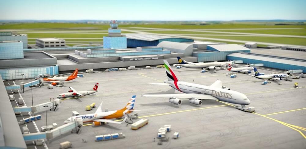 World of Airports v1.50.5 MOD APK + OBB (All Airports, Planes Unlocked)