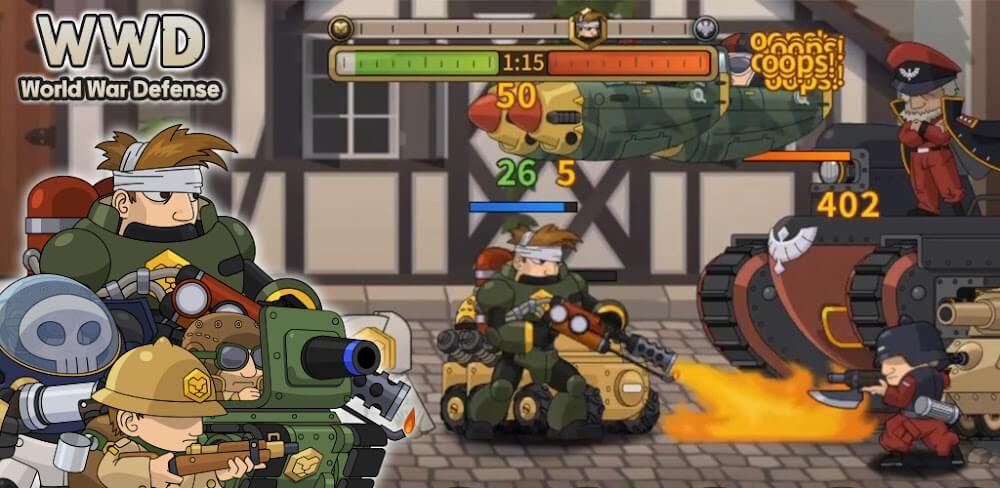 WWD: World War Defense Battle v1.16.2 MOD APK (Unlimited Money)