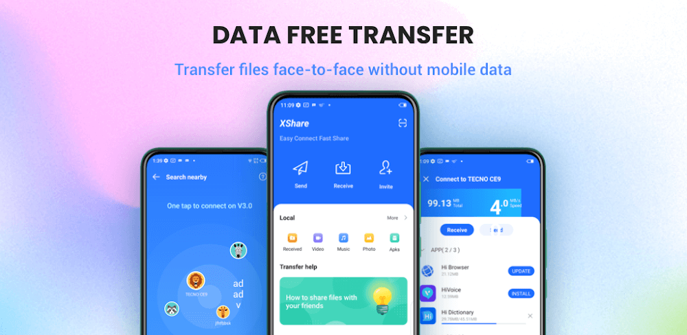 XShare v3.7.0.001 MOD APK (No Ads)