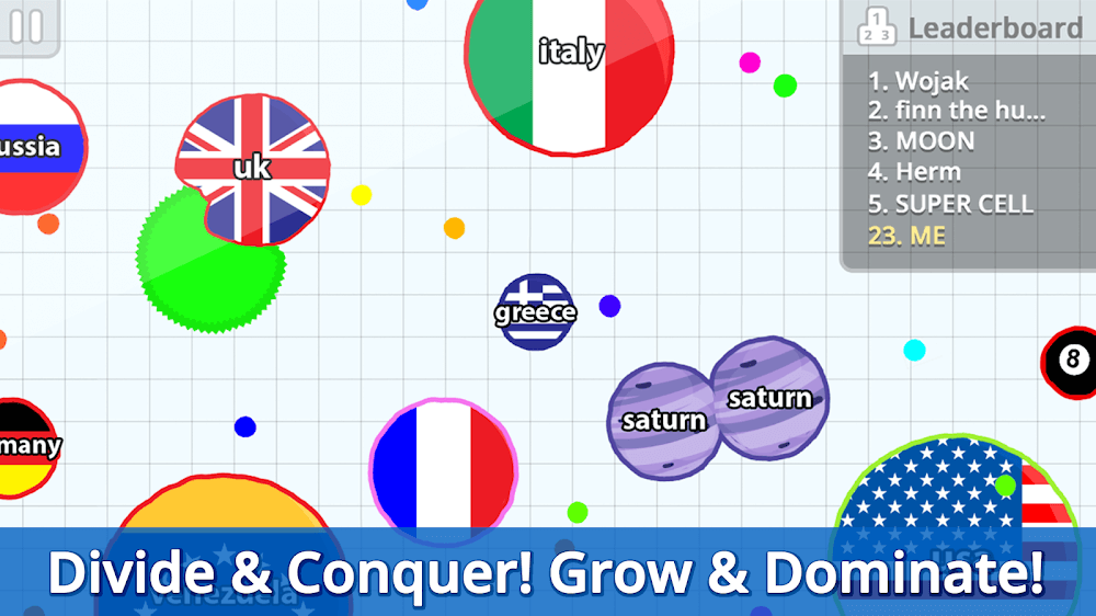 Agar.io v26.4.0 MOD APK (Menu, Reduced Zoom)