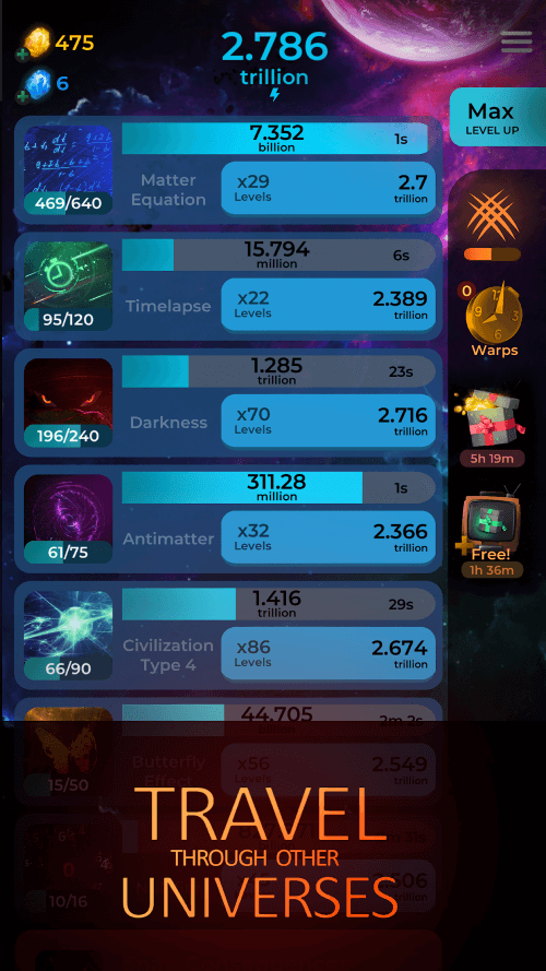 Annihilation: Idle Game v1.0.1228 MOD APK (Free Upgrades)