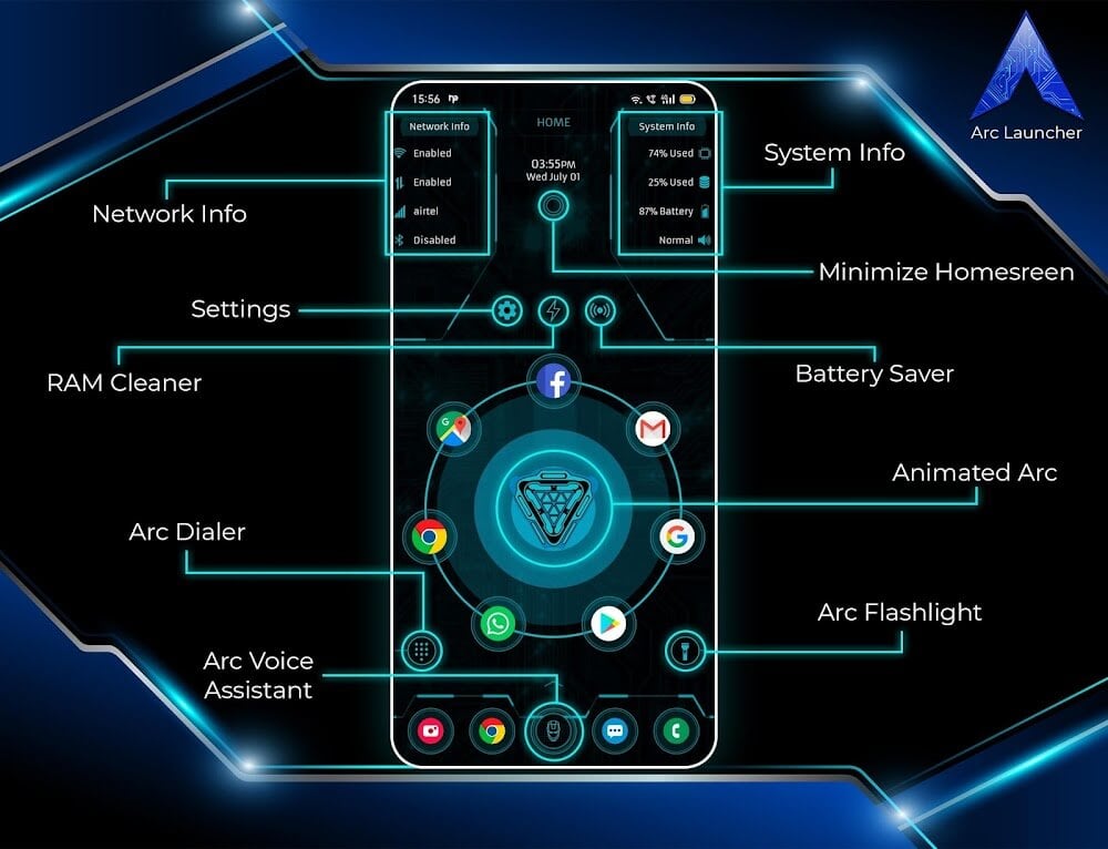 ARC Launcher Pro v50.4 MOD APK (Premium Unlocked)