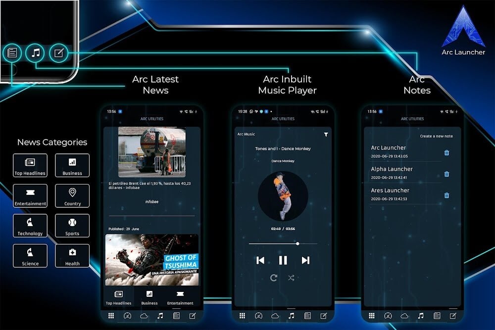 ARC Launcher Pro v50.4 MOD APK (Premium Unlocked)