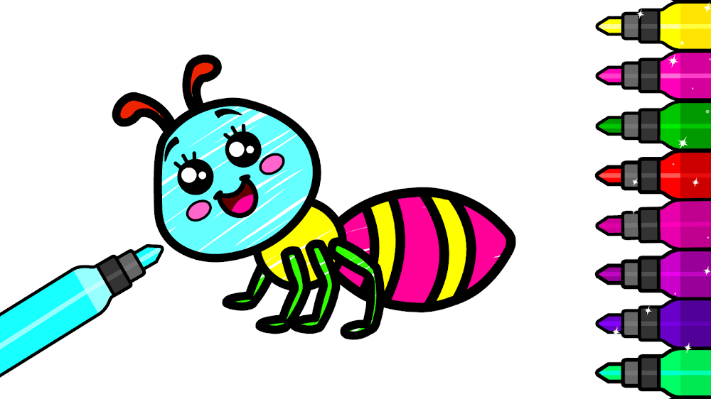 Baby Coloring Games for Kids v1.2.8.10 MOD APK (Premium Unlocked)