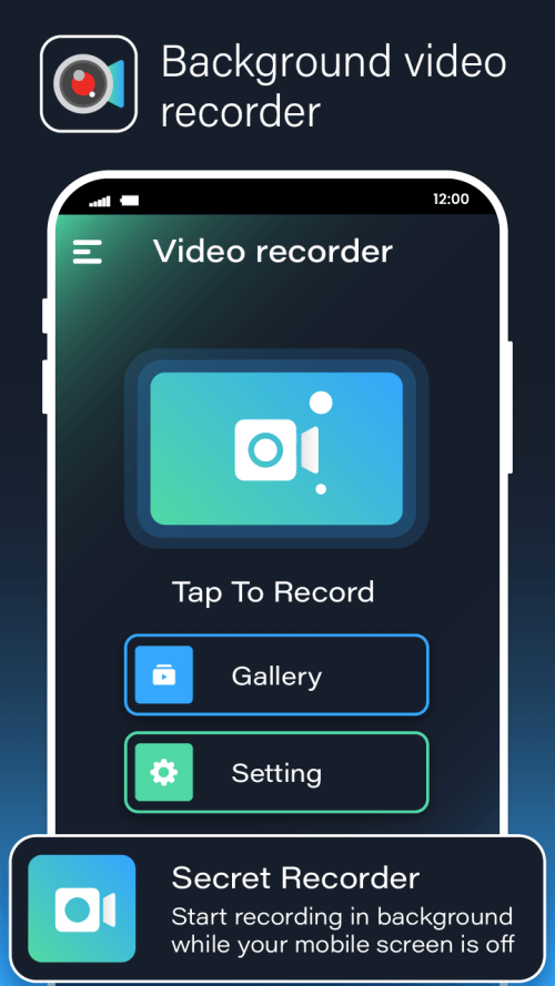 Background Video Recorder Cam v35.2 MOD APK (Premium Unlocked)