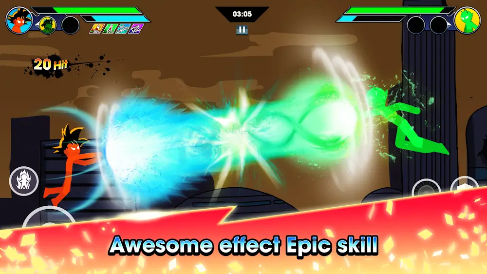 Battle Stick Warrios Legend MOD APK v6.7 (Unlimited Money, Mana, No CD)