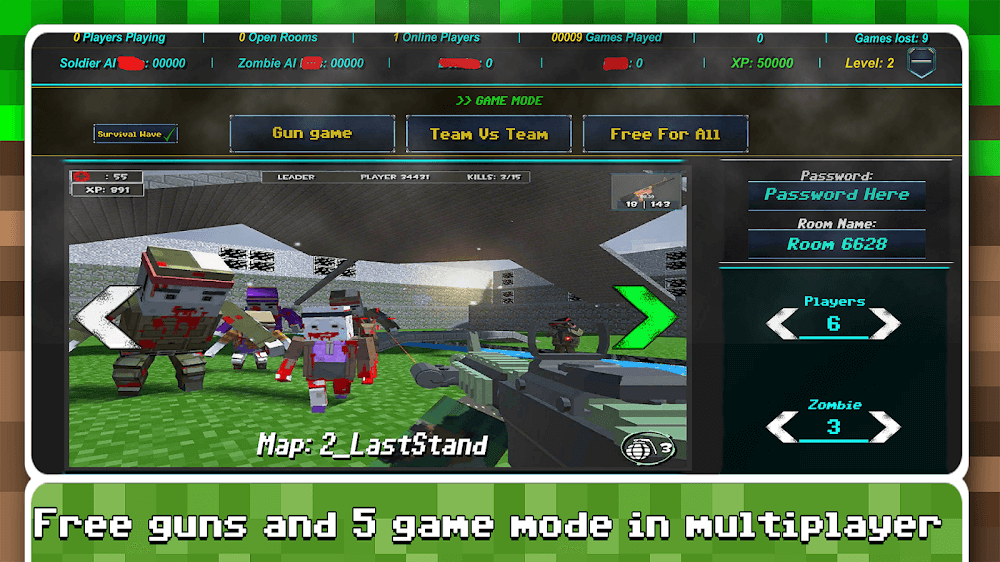Blocky Combat Strike Survival v41 MOD APK (God Mode, Dumb Enemy)