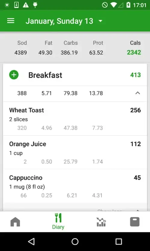 Calorie Counter by FatSecret v11.2.0.2 MOD APK (Premium Unlocked)
