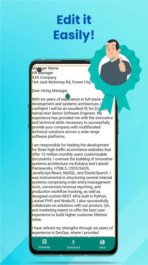 Cover Letter v5.0.2 MOD APK (Premium Unlocked)