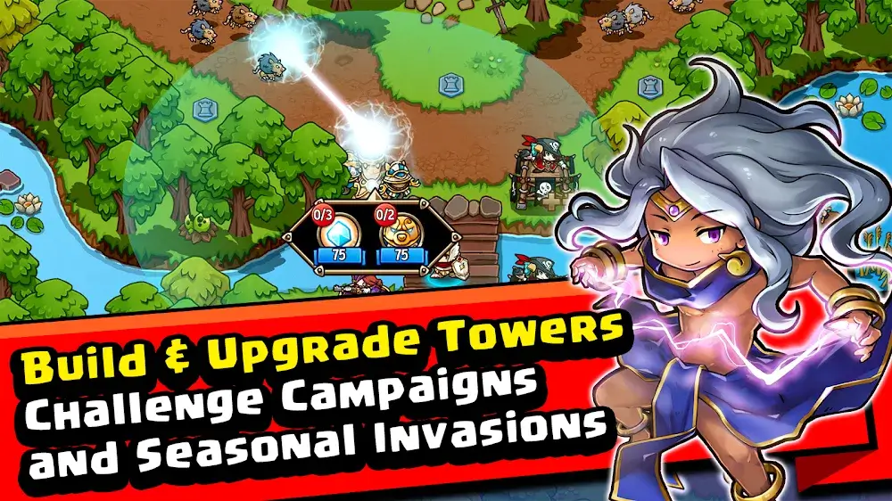 Crazy Defense Heroes v4.2.3 MOD APK (Menu, Resources, Speed)