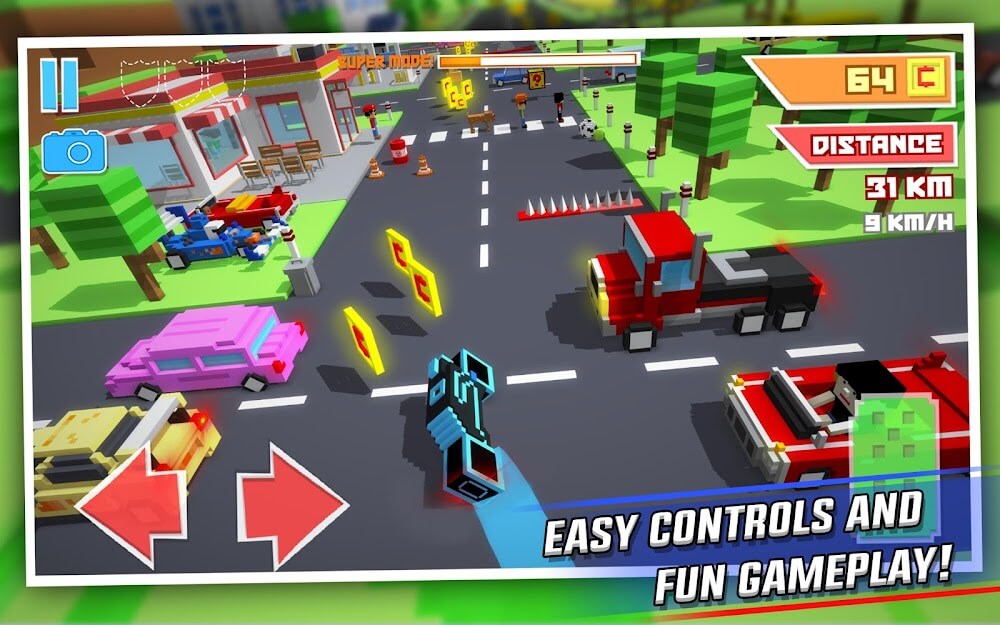 Crossy Brakes: Blocky Road Fun v1.0.7 MOD APK (Unlimited Money)