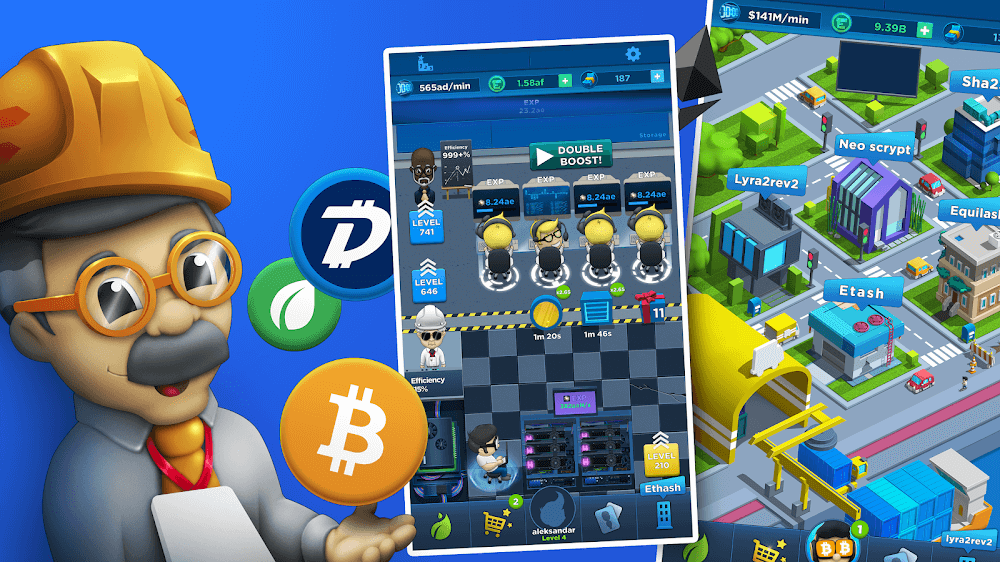 Crypto Idle Miner v1.48.0 MOD APK (Unlimited Money)