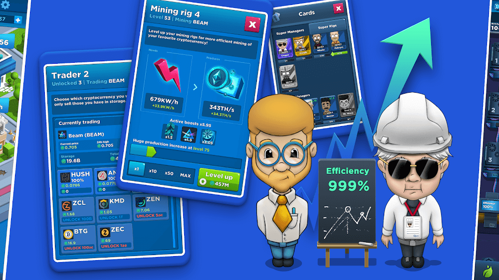 Crypto Idle Miner v1.48.0 MOD APK (Unlimited Money)