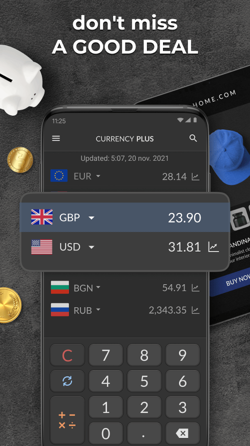 Currency Converter Plus v3.1.10 MOD APK (Premium Unlocked)