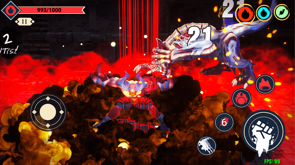 Demon Brawler v0.1 MOD APK (God Mode, Dumb Enemy)