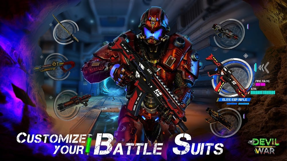 Devil War: 3D Shooting v1.4.3 MOD APK (One Hit, Dumb Enemy)