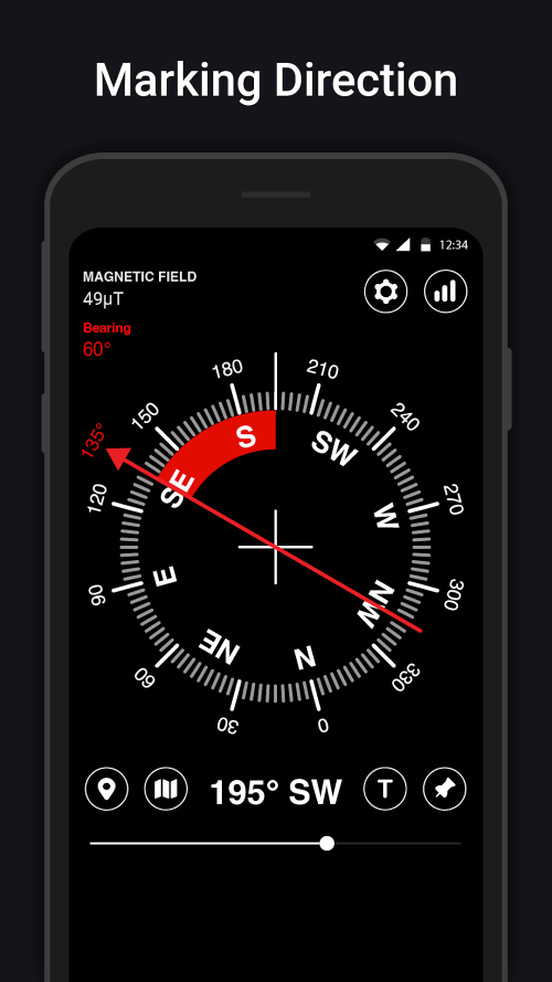 Digital Compass v18.1 MOD APK (Premium Unlocked)