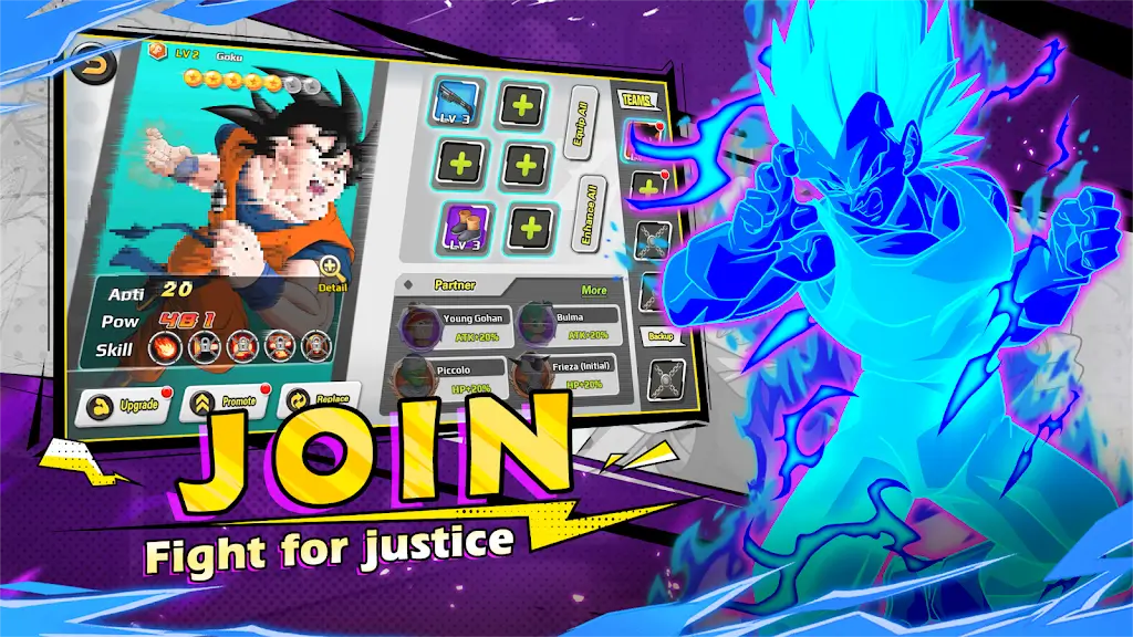 Dragon Z Warrior-Ultimate Duel v1.1.0 MOD APK (Damage & Defense Multipliers, God Mode)