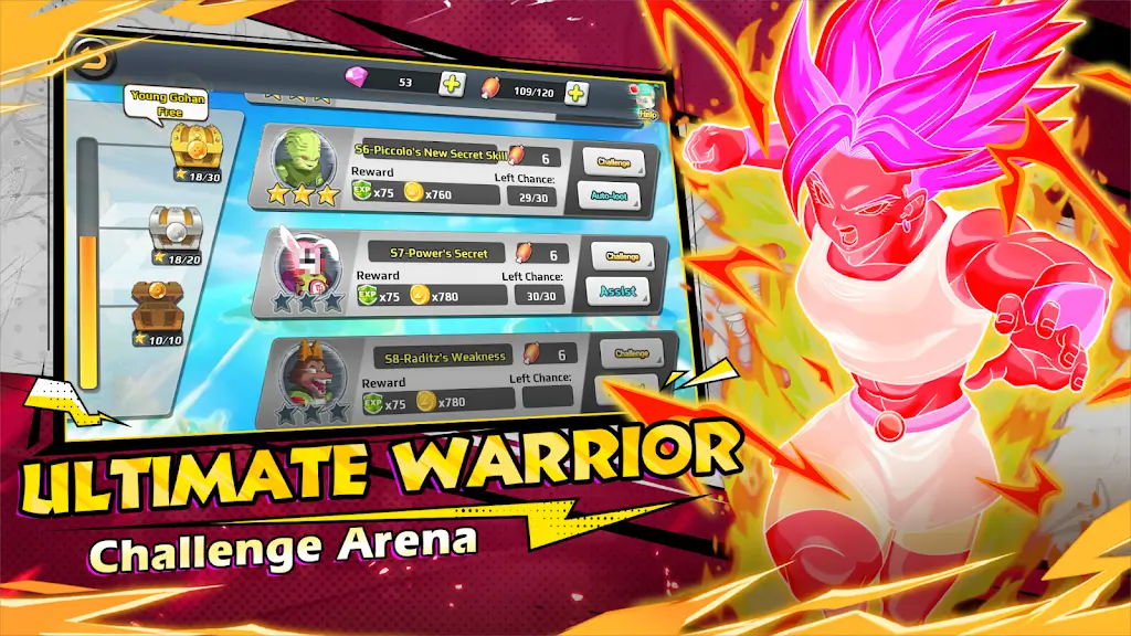 Dragon Z Warrior-Ultimate Duel v1.1.0 MOD APK (Damage & Defense Multipliers, God Mode)