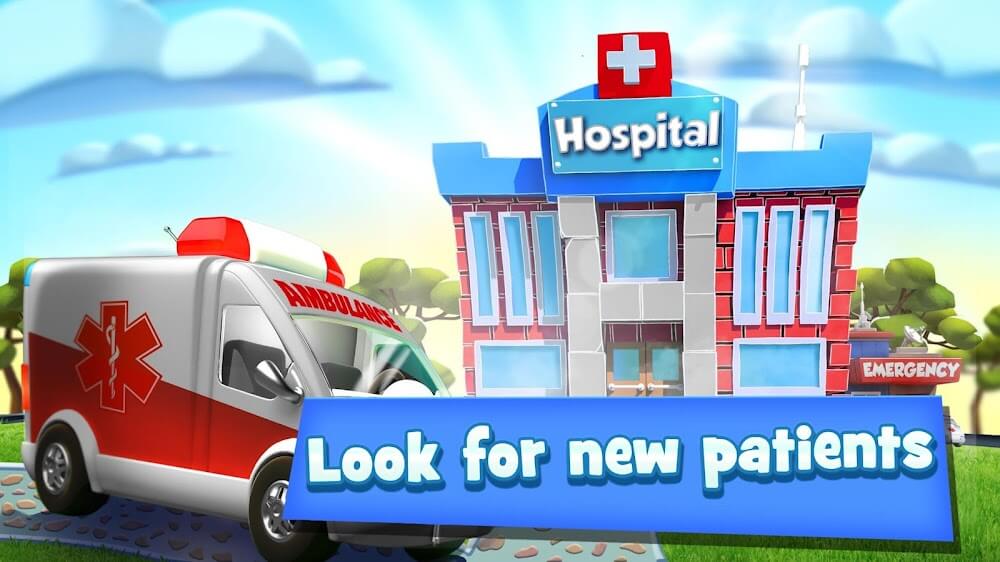 Dream Hospital: Doctor Tycoon v4.5.0 MOD APK (Unlimited Money, Diamonds, Tickets)