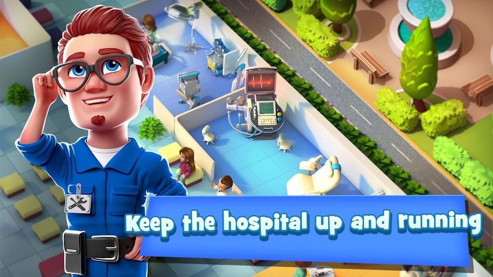Dream Hospital: Doctor Tycoon v4.5.0 MOD APK (Unlimited Money, Diamonds, Tickets)