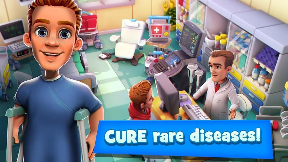 Dream Hospital: Doctor Tycoon v4.5.0 MOD APK (Unlimited Money, Diamonds, Tickets)