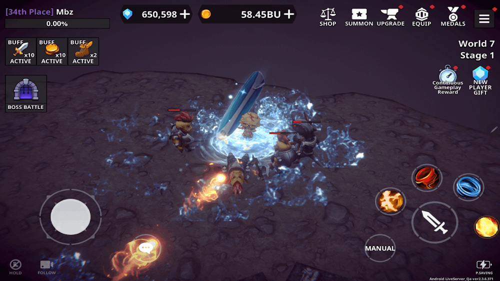Dungeon Knight v2.18.0 MOD APK (Menu, Damage, Attack Speed, Gold Multiplier)