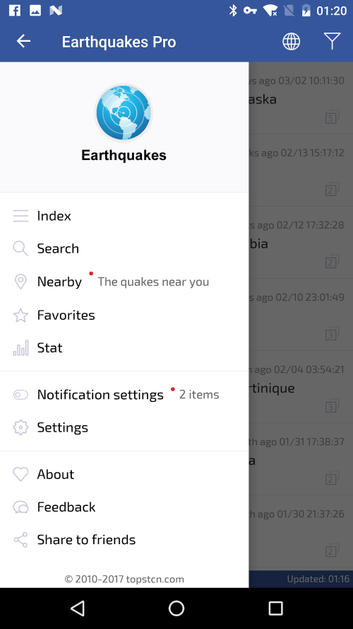 Earthquakes Pro v3.6.1 APK (PAID/Patched)