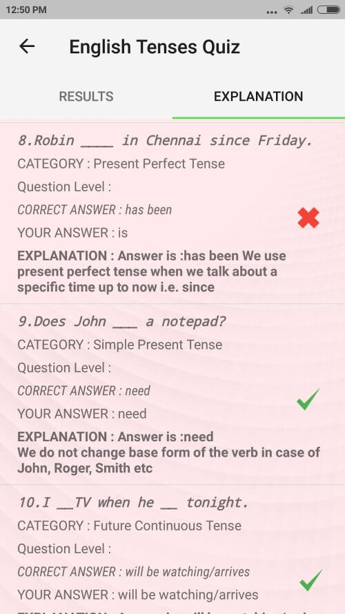 English Tenses Quiz v1.2 APK (Latest)