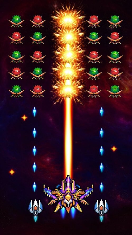 Falcon: Classic Space Invaders v100.75 MOD APK (Unlimited Money)