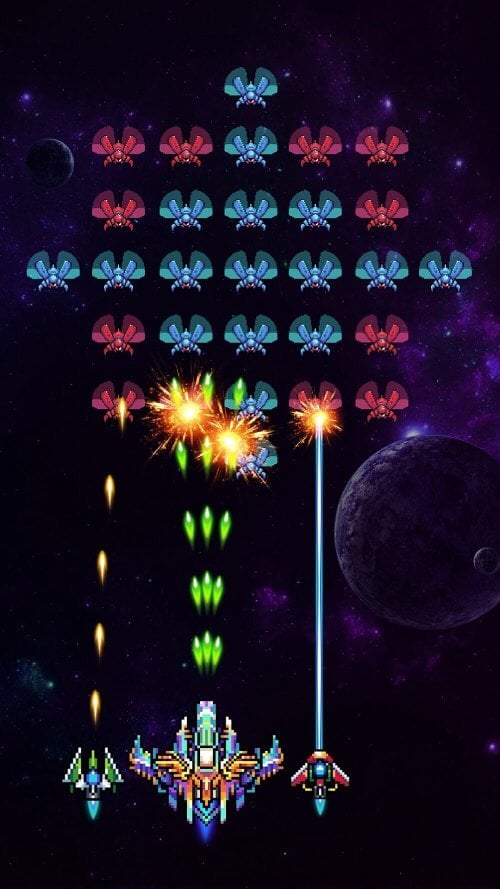 Falcon: Classic Space Invaders v100.75 MOD APK (Unlimited Money)