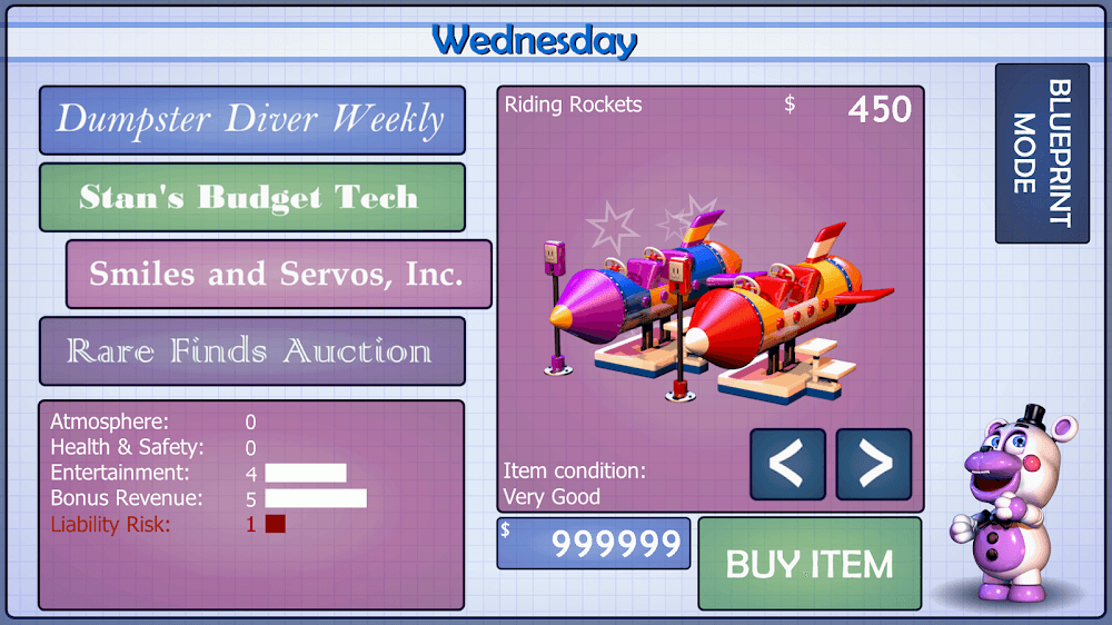 FNaF 6: Pizzeria Simulator v1.0.8 MOD APK (Premium Unlocked)