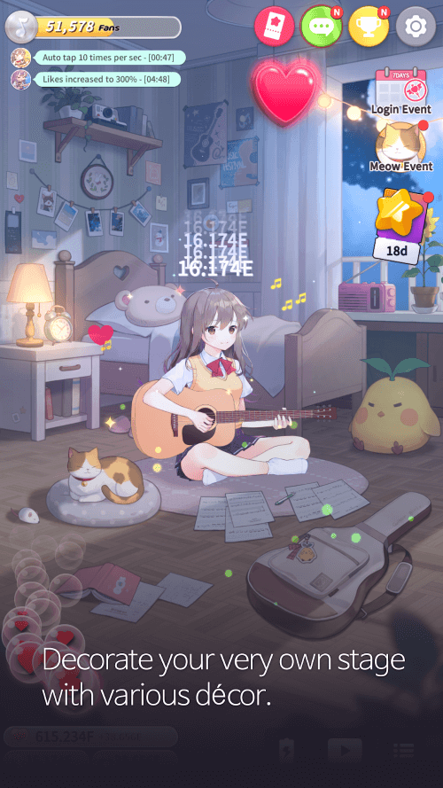 Guitar Girl v8.0.0 MOD APK (Unlimited Love, Fan)