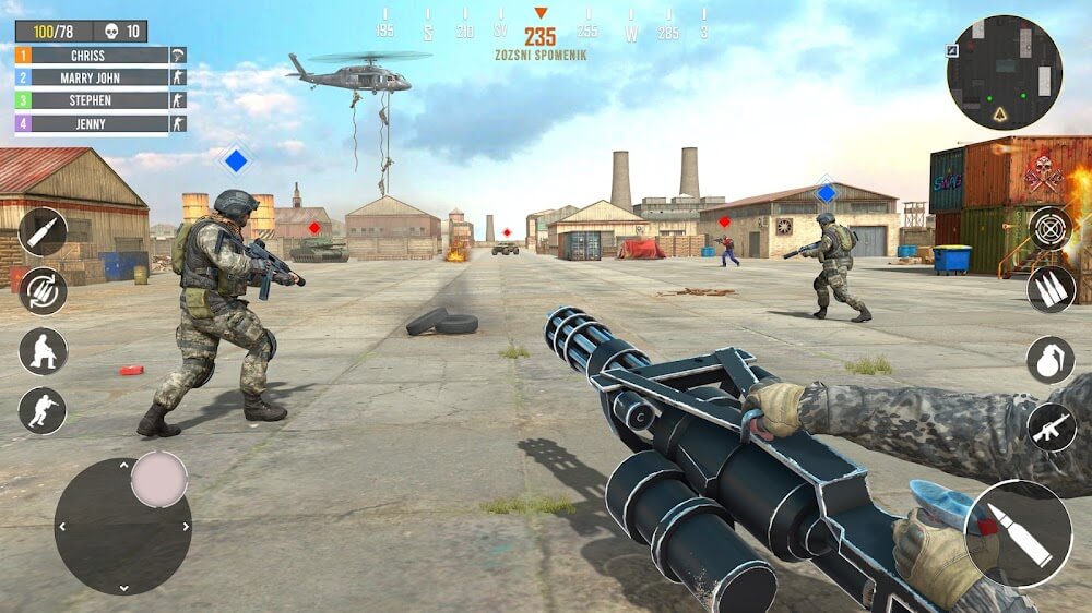 Gun Games Army v1.3.5 MOD APK (God Mode, Dumb Enemy)