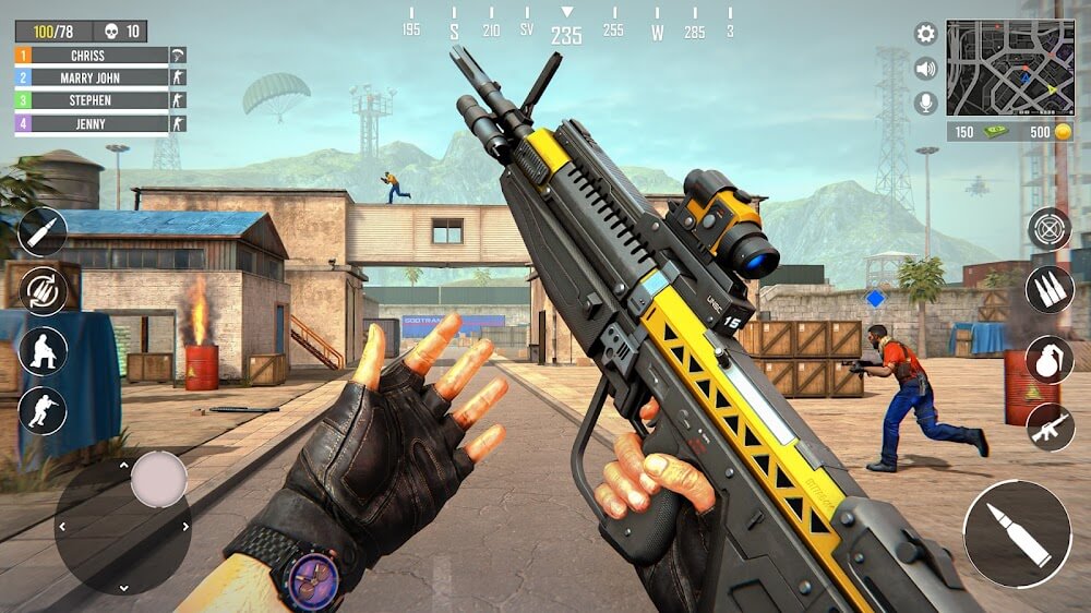 Gun Games Army v1.3.5 MOD APK (God Mode, Dumb Enemy)