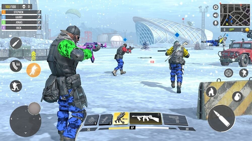Gun Games Army v1.3.5 MOD APK (God Mode, Dumb Enemy)