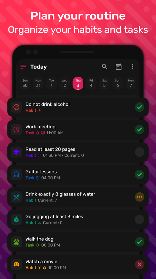 HabitNow Daily Routine Planner v2.5.3f MOD APK (Premium Unlocked)