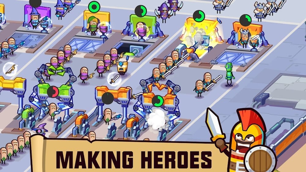 Hero Making Tycoon v2.3.3 MOD APK (Unlimited Money, Free Reward)