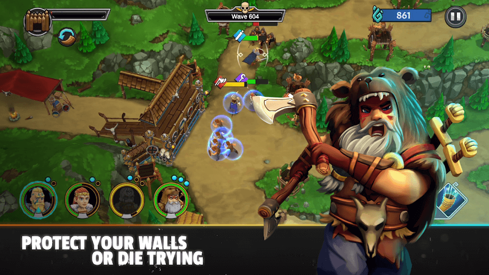 Heroes of Valhalla v1.22.0 MOD APK (One Hit, God Mode, No Skill CD)