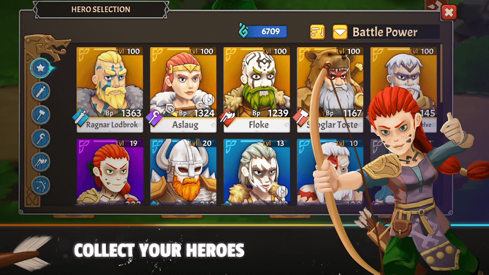 Heroes of Valhalla v1.22.0 MOD APK (One Hit, God Mode, No Skill CD)