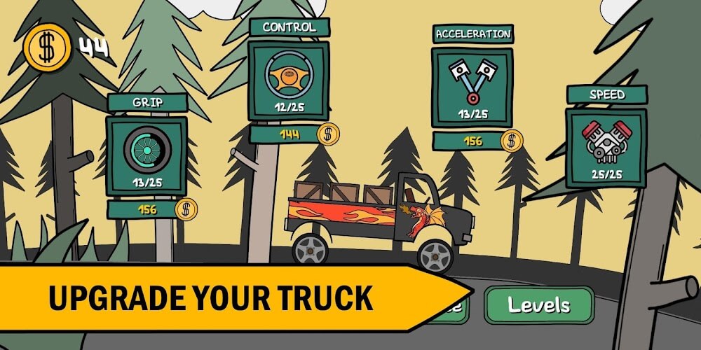 Hill Climb Trucker! v1.03 MOD APK (Unlimited Money)