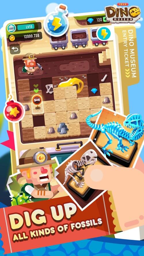 Idle Dino Museum v3.0.8 MOD APK (Unlimited God, Gems)