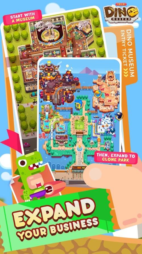 Idle Dino Museum v3.0.8 MOD APK (Unlimited God, Gems)