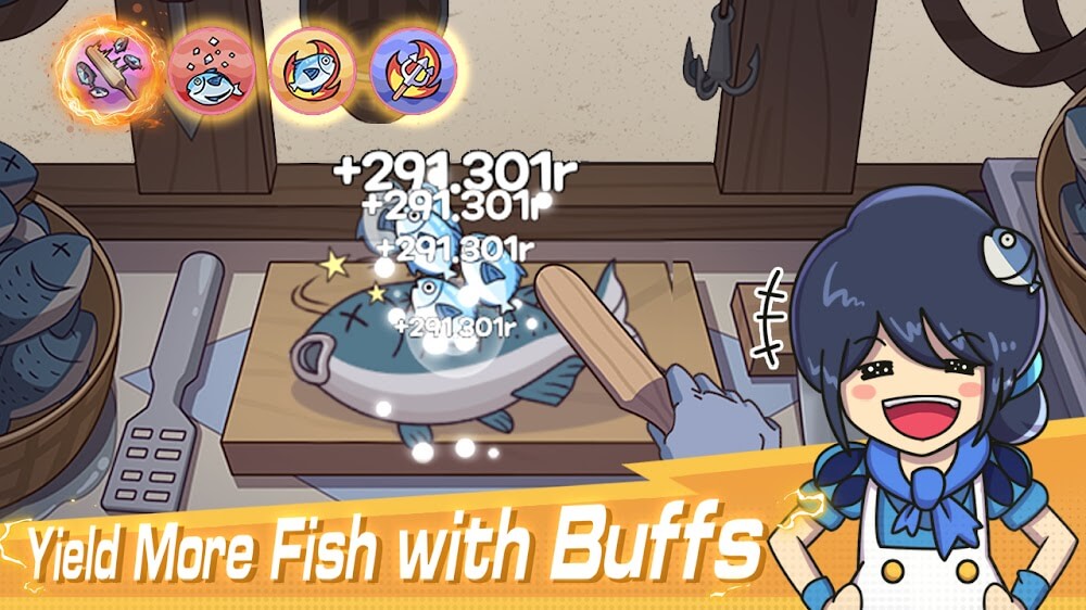 Idle Fishing Tycoon v1.0.13 MOD APK (Damage Multiplier, Free In-App Purchase)