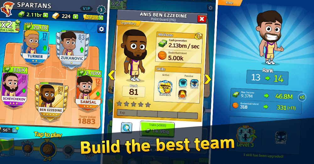 Idle Five Basketball Tycoon v1.50.2 MOD APK (Menu, Money, Energy)